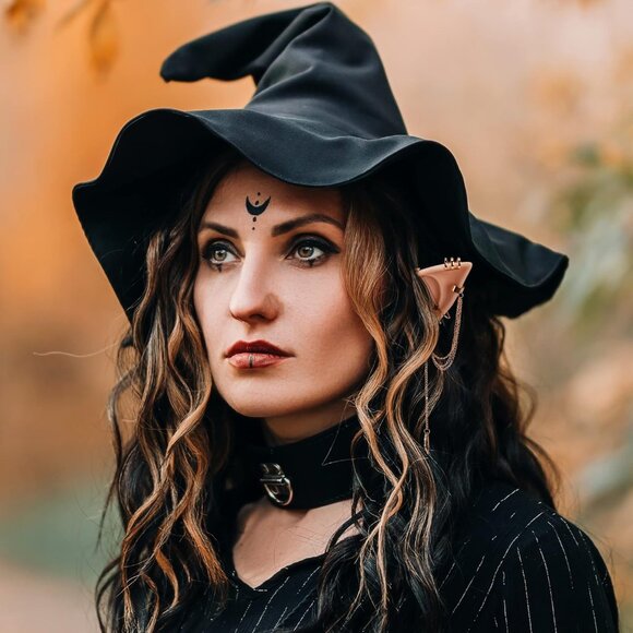 Elf Ears with Earrings Set - 2 Pairs Fairy Pixie Soft Ears with Non-Piercing Moo - Picture 6 of 7